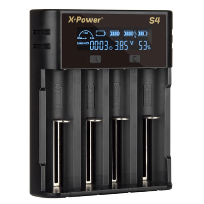 Chargeur X Power S4 pour 4 batteries Lithium, IMR et INR - NYCTALOPE