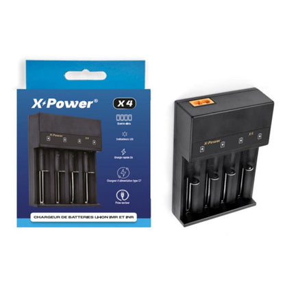Chargeur X Power X4 pour 4 batteries IMR et INR - NYCTALOPE