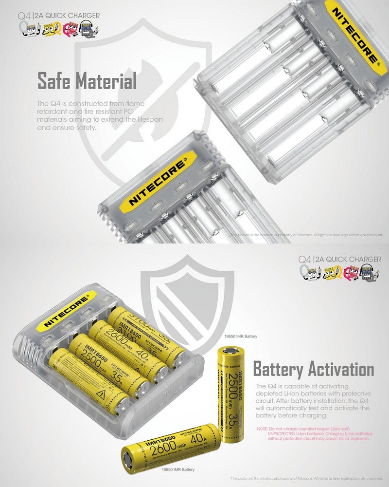 Nitecore Chargeur Q4