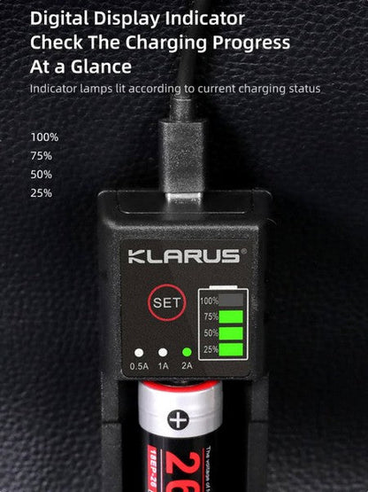 Chargeur Klarus Smart Charger K1 PRO pour batteries Li-ion, Ni-MH et Ni-Cd  NYCTALOPE  
