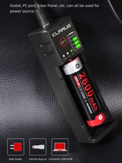 Chargeur Klarus Smart Charger K1 PRO pour batteries Li-ion, Ni-MH et Ni-Cd  NYCTALOPE  