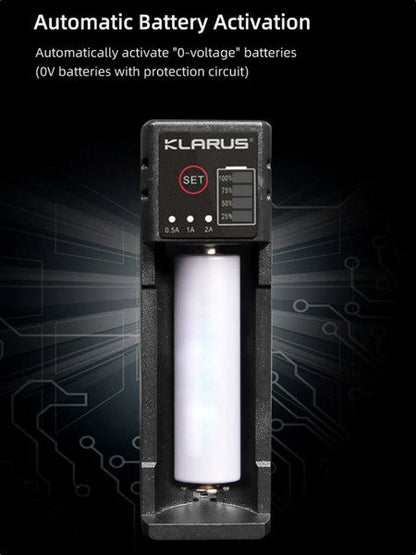 Chargeur Klarus Smart Charger K1 PRO pour batteries Li-ion, Ni-MH et Ni-Cd  NYCTALOPE  