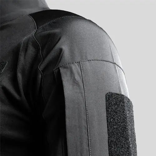 Chemise UBAS manches longues Sécurité Privée Noir GK SAFETEK — chemise professionnelle déperlante