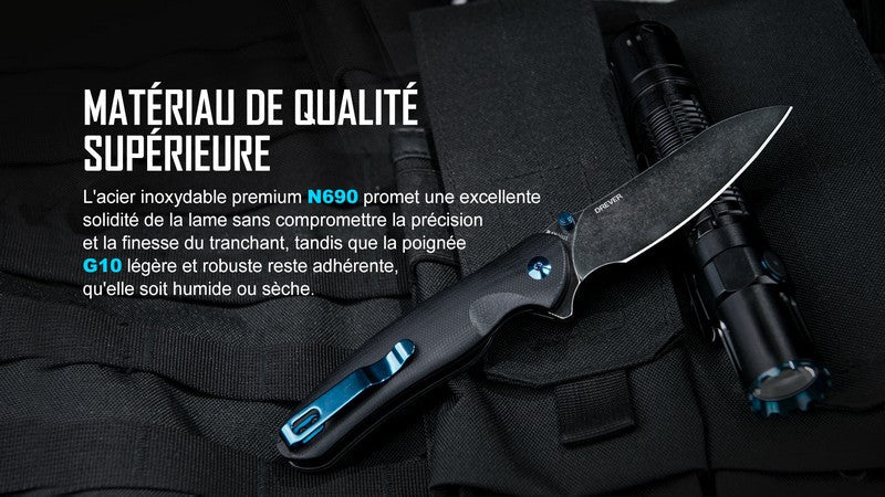 Olight Drever - Couteau De Poche Pliant EDC - Oknife  NYCTALOPE  