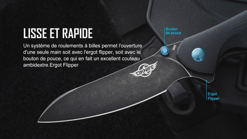 Olight Drever - Couteau De Poche Pliant EDC - Oknife  NYCTALOPE  