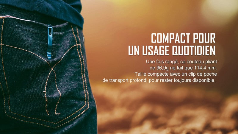 Olight Drever - Couteau De Poche Pliant EDC - Oknife  NYCTALOPE  