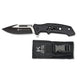 Couteau Pliant Tactique K25 25010 - Aluminium noir - Lame 8.5 cm