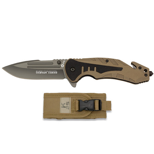 Couteau pliant tactique de poche K25 18318  NYCTALOPE  