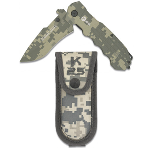 Couteau pliant tactique de poche K25 19220  NYCTALOPE  