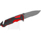 Couteau pliant tactique K25 19653 - Rouge/Noir - Lame 9,40 cm