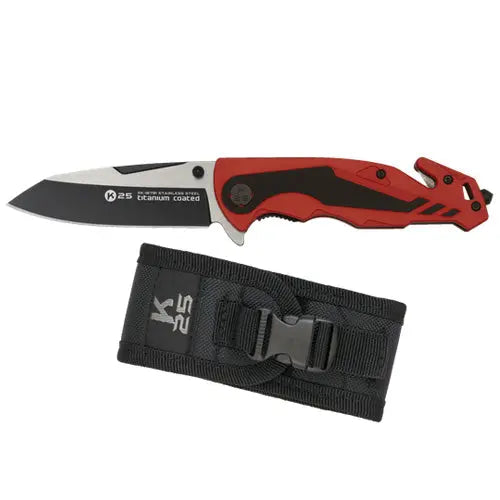 Couteau pliant tactique de poche K25 18791  NYCTALOPE  