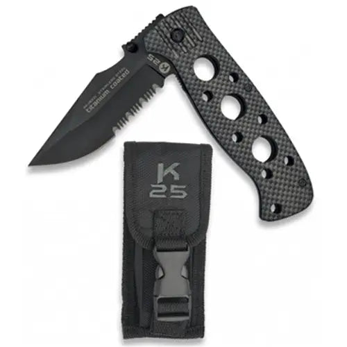 Couteau pliant tactique de poche K25 19221  NYCTALOPE  