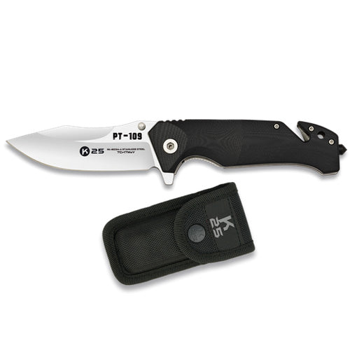 Couteau pliant tactique de poche K25 18234  NYCTALOPE  