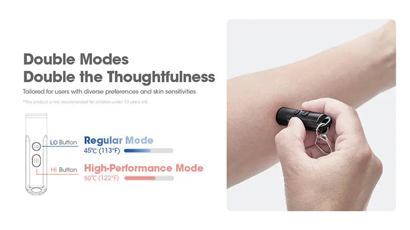 Dispositif Anti-démangeaisons Nitecore Bite Healer 10 - Soulagement immédiat des piqûres - Sans produits chimiques - Technologie thermique - Rechargeable USB-C - NYCTALOPE