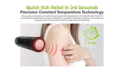 Dispositif Anti-démangeaisons Nitecore Bite Healer 10 - Soulagement immédiat des piqûres - Sans produits chimiques - Technologie thermique - Rechargeable USB-C