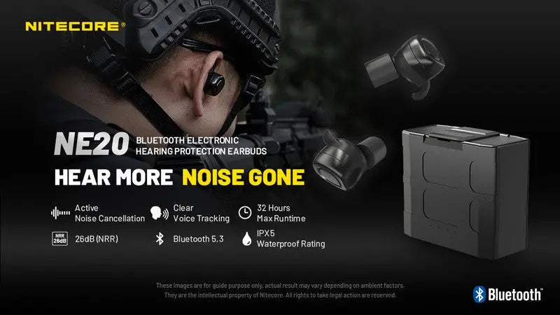 Ecouteur Bluetooth à annulation de bruit Nitecore NE20  NYCTALOPE  