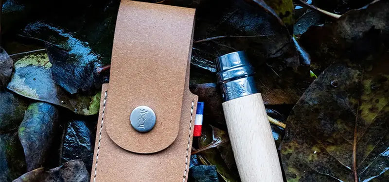 Étui simple Opinel pour couteaux de poche N°07, N°08, N°09, Effilés 8 et 10.  NYCTALOPE  
