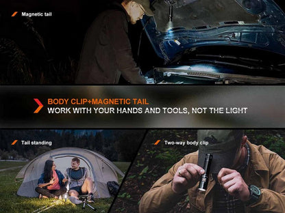 Lampe Torche Fenix E28R V2.0 - 1700 Lumens - Rechargeable USB-C  NYCTALOPE  