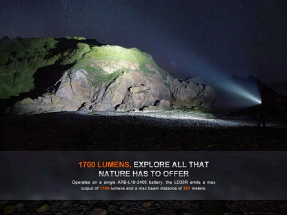 Lampe Torche Fenix LD30R - 1700Lumens - Compacte rechargeable  NYCTALOPE  