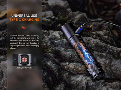 Lampe Torche Fenix LD30R - 1700Lumens - Compacte rechargeable  NYCTALOPE  