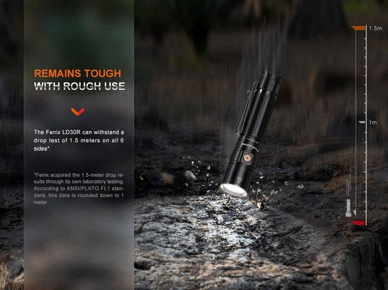 Lampe Torche Fenix LD30R - 1700Lumens - Compacte rechargeable  NYCTALOPE  