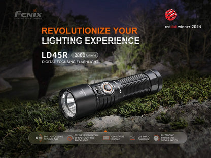 Lampe Torche Fenix LD45R - 2800 Lumens - Floodlight ou Spotlight  NYCTALOPE  