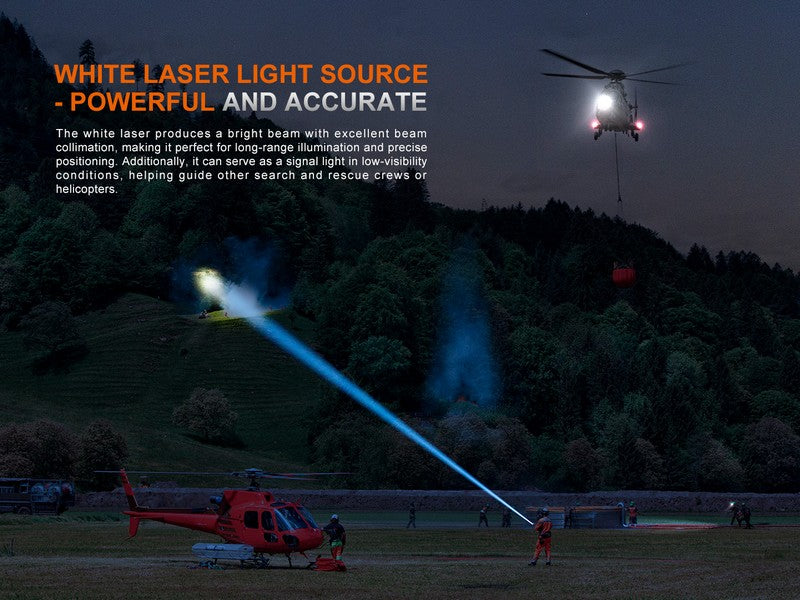 Lampe Torche Laser Fenix LR36R - 10000 Lumens LED + 350 Lumens LEP - Longue portée 1260 mètres