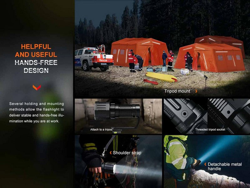 Lampe Torche Fenix LR60R - 21000 lumens - rechargeable fonction powerbank  NYCTALOPE  