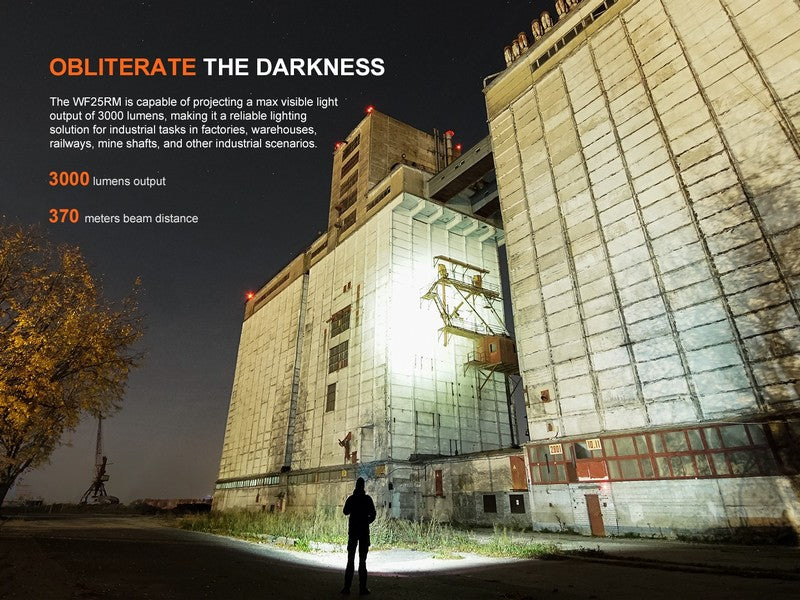 Lampe Torche multifonction Fenix WF25RM – 3000 Lumens rechargeable avec support de charge  NYCTALOPE  