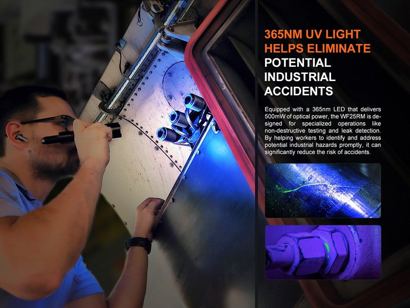 Lampe Torche multifonction Fenix WF25RM – 3000 Lumens rechargeable avec support de charge  NYCTALOPE  