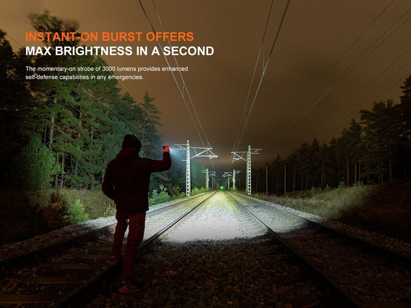 Lampe Torche multifonction Fenix WF25RM – 3000 Lumens rechargeable avec support de charge  NYCTALOPE  