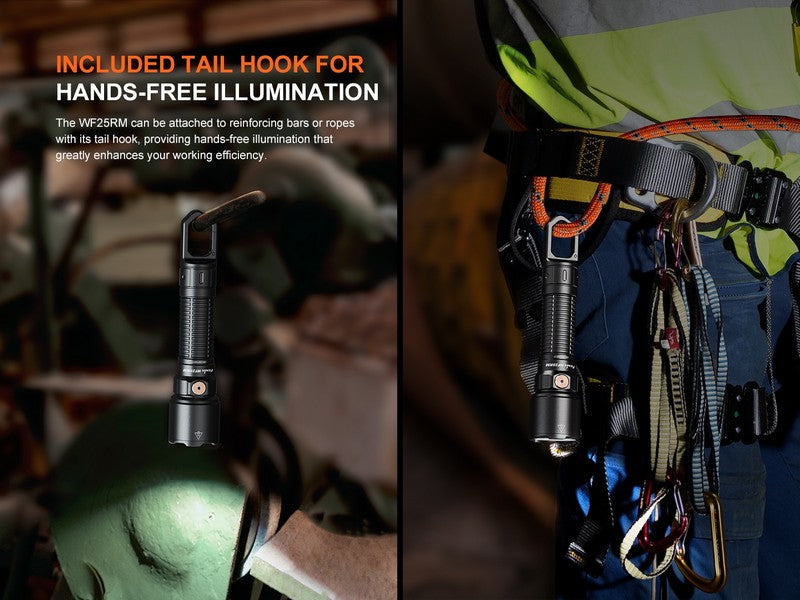 Lampe Torche multifonction Fenix WF25RM – 3000 Lumens rechargeable avec support de charge  NYCTALOPE  