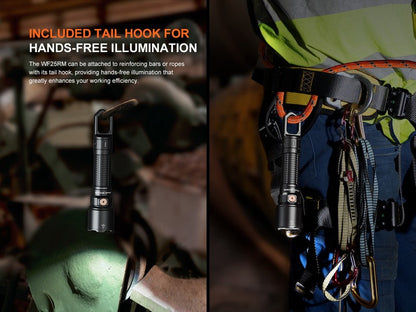 Lampe Torche multifonction Fenix WF25RM – 3000 Lumens rechargeable avec support de charge  NYCTALOPE  