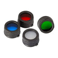 Filtre Nitecore diamètre 25mm - Bleu, Vert, Rouge, Dépoli  NYCTALOPE  