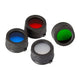 Filtre Nitecore diamètre 34mm - Bleu, Vert, Rouge, Dépoli