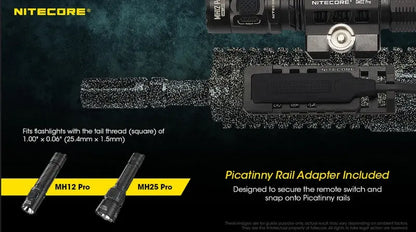 Interrupteur déporté Nitecore RSW1 PRO pour MH12 PRO et MH25 PRO  NYCTALOPE  