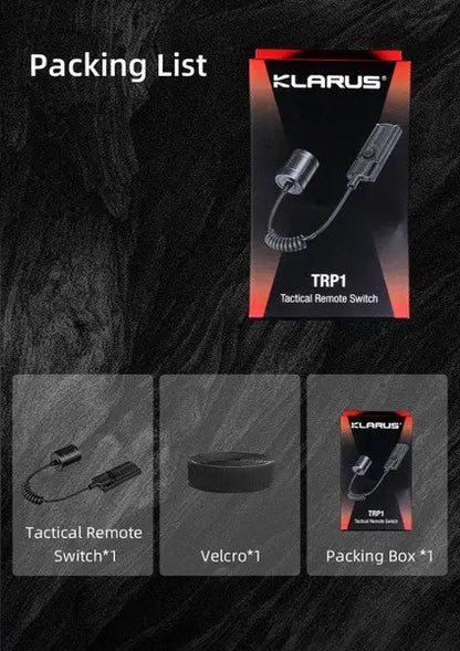 Interrupteur tactique Klarus TRP1 pour lampe XT12GT PRO et XT21X PRO  NYCTALOPE  