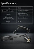 Interrupteur tactique Klarus TRP1 pour lampe XT12GT PRO et XT21X PRO  NYCTALOPE  