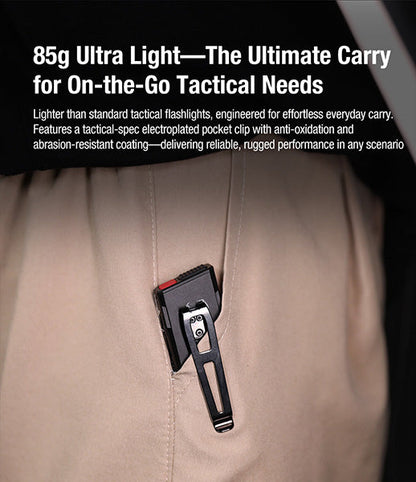 Lampe Torche FlatTac Klarus X2 - 3000Lumens rechargeable USB-C - Ultra fine  NYCTALOPE  