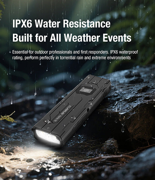 Lampe Torche FlatTac Klarus X2 - 3000Lumens rechargeable USB-C - Ultra fine  NYCTALOPE  