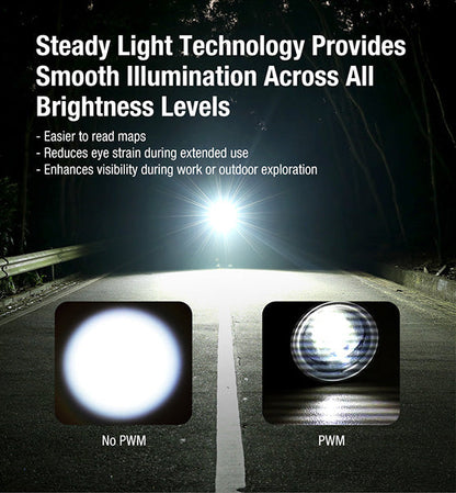 Lampe Torche FlatTac Klarus X2 - 3000Lumens rechargeable USB-C - Ultra fine  NYCTALOPE  