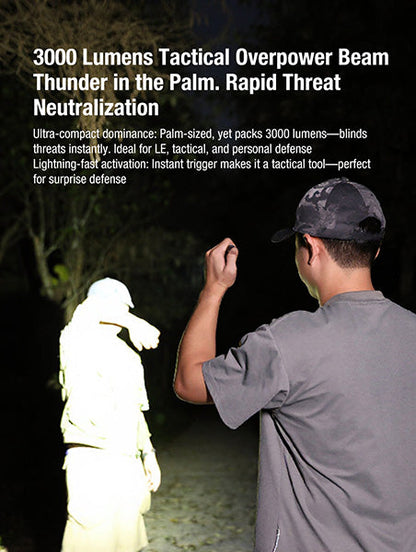 Lampe Torche FlatTac Klarus X2 - 3000Lumens rechargeable USB-C - Ultra fine  NYCTALOPE  