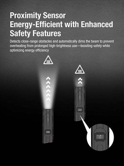 Lampe Torche FlatTac Klarus X2 - 3000Lumens rechargeable USB-C - Ultra fine  NYCTALOPE  