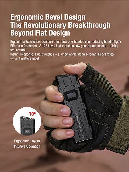 Lampe Torche FlatTac Klarus X2 - 3000Lumens rechargeable USB-C - Ultra fine Klarus