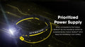 Kit batterie externe en carbone C6K pour frontale Nitecore NU27, NU40, NU43, NU45, NU50, HC65UE, HC60  NYCTALOPE  