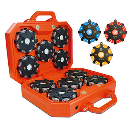 Kit d'éclairage à 360° de sécurité Nightsearcher Pulsar NavStar rechargeable - Lot de 10 feux LED