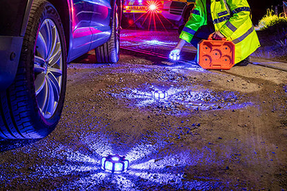 Kit d'éclairage à 360° de sécurité Nightsearcher Pulsar NavStar rechargeable - Lot de 10 feux LED