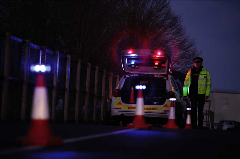 Kit d'éclairage à 360° de sécurité Nightsearcher Pulsar NavStar rechargeable - Lot de 10 feux LED