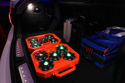 Kit d'éclairage à 360° de sécurité Nightsearcher Pulsar NavStar rechargeable - Lot de 10 feux LED