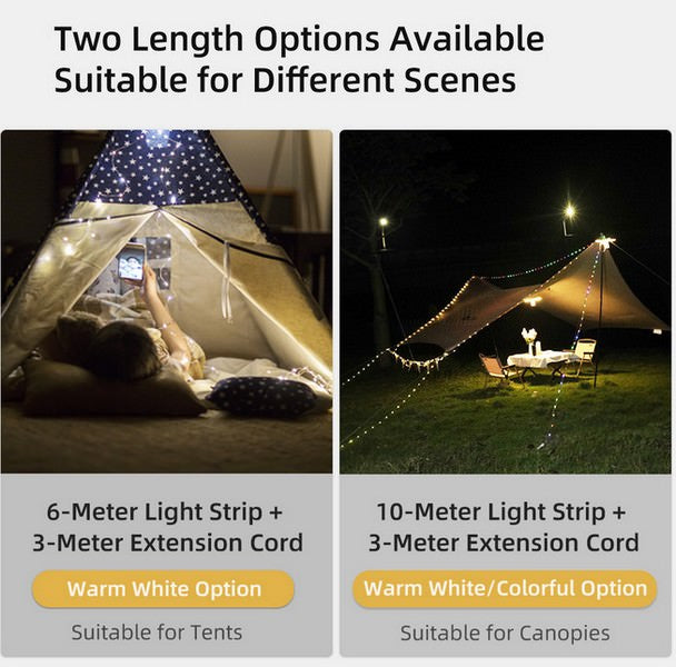 Guirlande Lumineuse Klarus CL6 Warm/White ou multicolore éclairage évènementiel  NYCTALOPE  